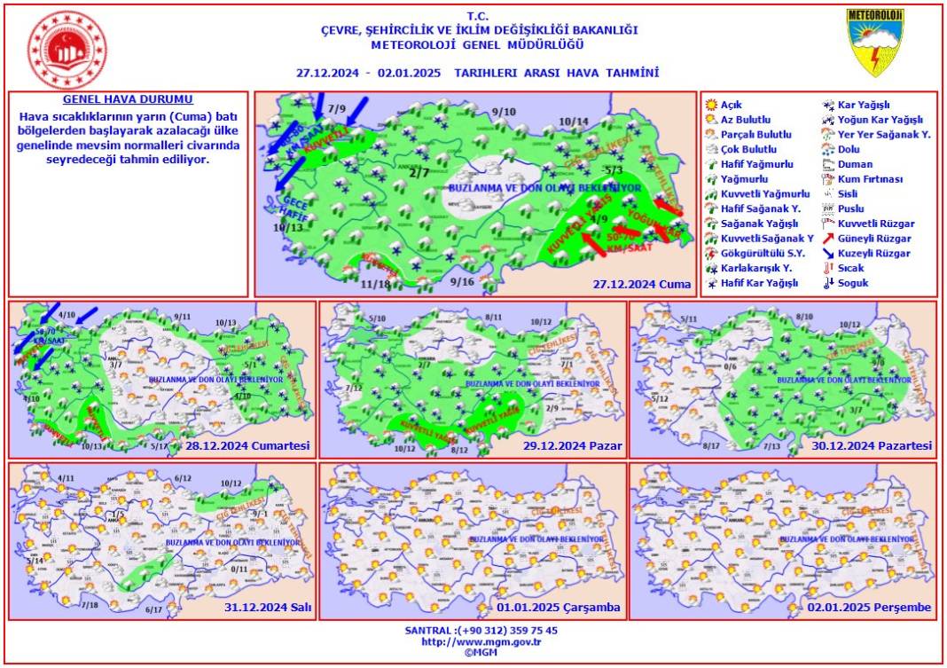 Meteoroloji, Konya için kar yağışında ısrarcı 19